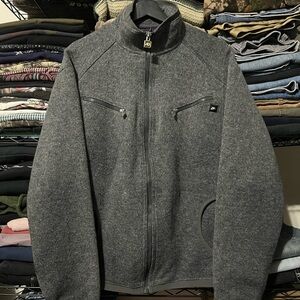 Nike Men's Charcoal Zip-Up Sweater